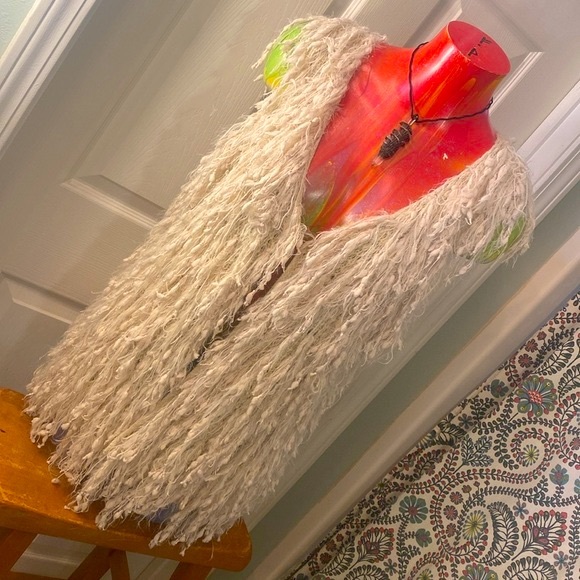 JODIFL Jackets & Blazers - JODIFL Boho Hippie Viking Shaggy Knit Vest